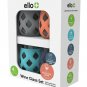 Ello Cru 17 Oz Stemless Wine Glass Set with Silicone Sleeves, Paloma (4-Pack)