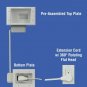 DataComm Electronics 45-0028-WH Recessed Pro-Power Kit with Duplex Surge Supp...