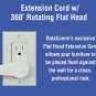 DataComm Electronics 45-0028-WH Recessed Pro-Power Kit with Duplex Surge Supp...