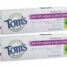 Tom’s of Maine Fluoride-Free Antiplaque & Whitening Toothpaste, Natural Tooth...