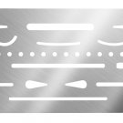 Alvin Stainless Steel Erasing Shield (3298) Silver