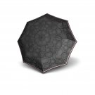 Knirps 3100 T100 Compact Duomatic Umbrella, One Size Black/Grey Swirls