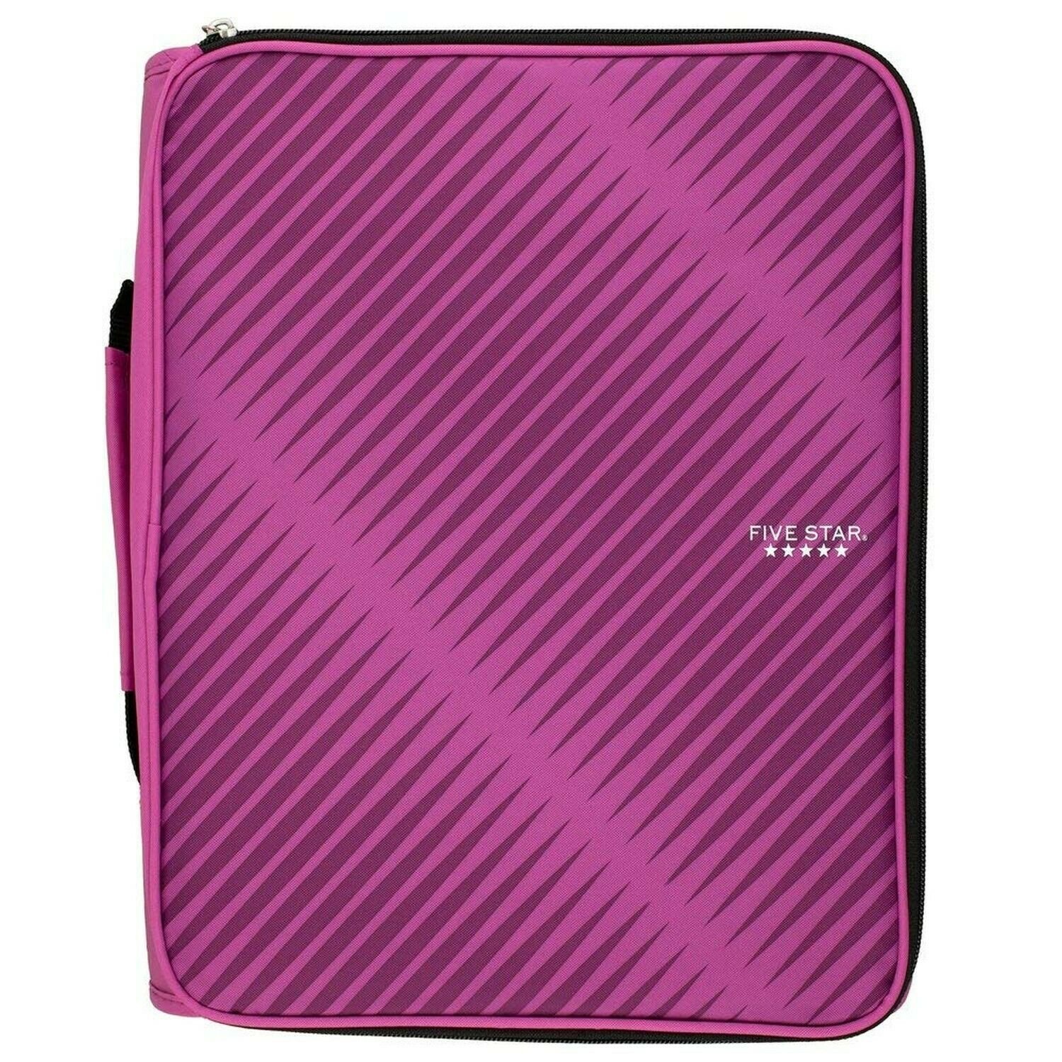 Five Star 2" Zipper Binder + Multi-Access File, Berry