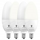 4 Pack BlueX Dusk to Dawn LED Bulbs, 6W E12 Base Light Bulb - 65W Equivalent ...
