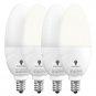 4 Pack BlueX Dusk to Dawn LED Bulbs, 6W E12 Base Light Bulb - 65W Equivalent ...
