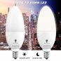 4 Pack BlueX Dusk to Dawn LED Bulbs, 6W E12 Base Light Bulb - 65W Equivalent ...