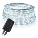 West Ivory 10' feet Cool White LED Rope Lights w/ 8 Mode Controller