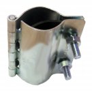 LASCO 13-1261 2 Bolt Metal Hinged Type Pipe Repair Clamp with Bolts, 2-Inch