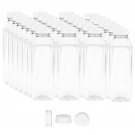 16 OZ Empty PET Plastic Juice Bottles - Pack of 35 Reusable Clear Disposable ...