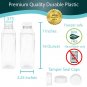 16 OZ Empty PET Plastic Juice Bottles - Pack of 35 Reusable Clear Disposable ...
