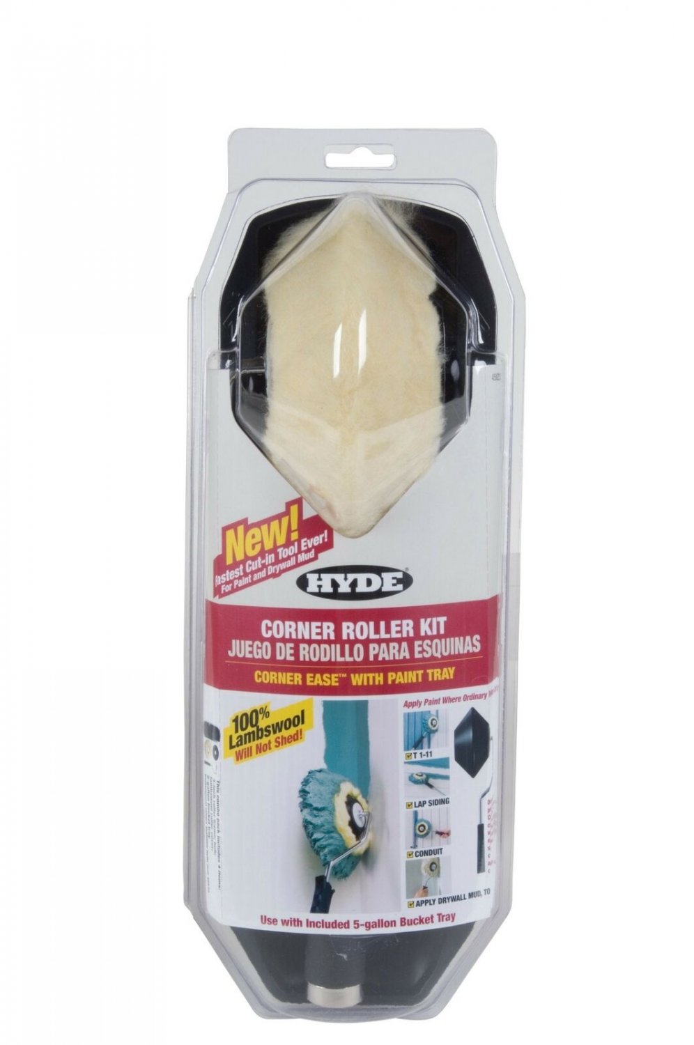 Hyde Tools 45820 Ease Corner Roller Kit, 3 Pieces, for Use with Water-Based, ...
