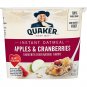 Quaker Instant Oatmeal Express Cups, Apples & Cranberries, Breakfast Cereal, ...