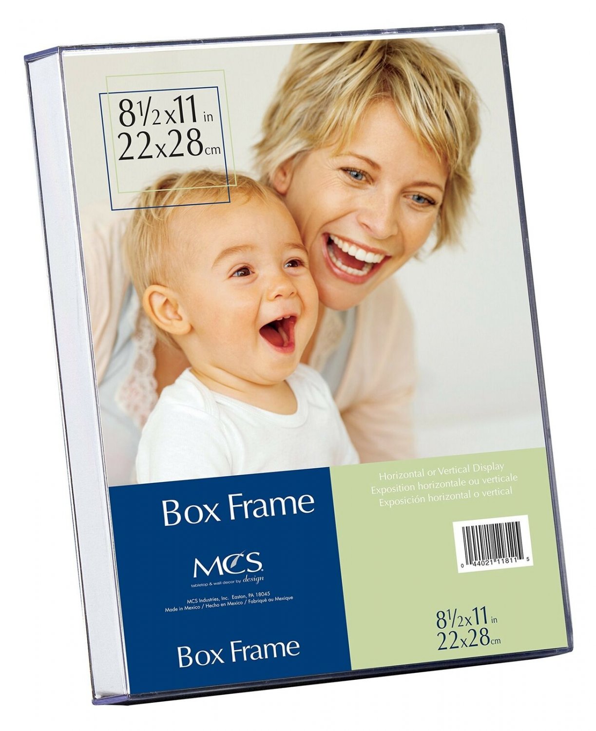MCS 8.5x11 Inch Clear Box Frame (11811) 8-1/2 by 11-Inch
