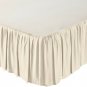 AmazonBasics Ruffled Bed Skirt - King, Beige