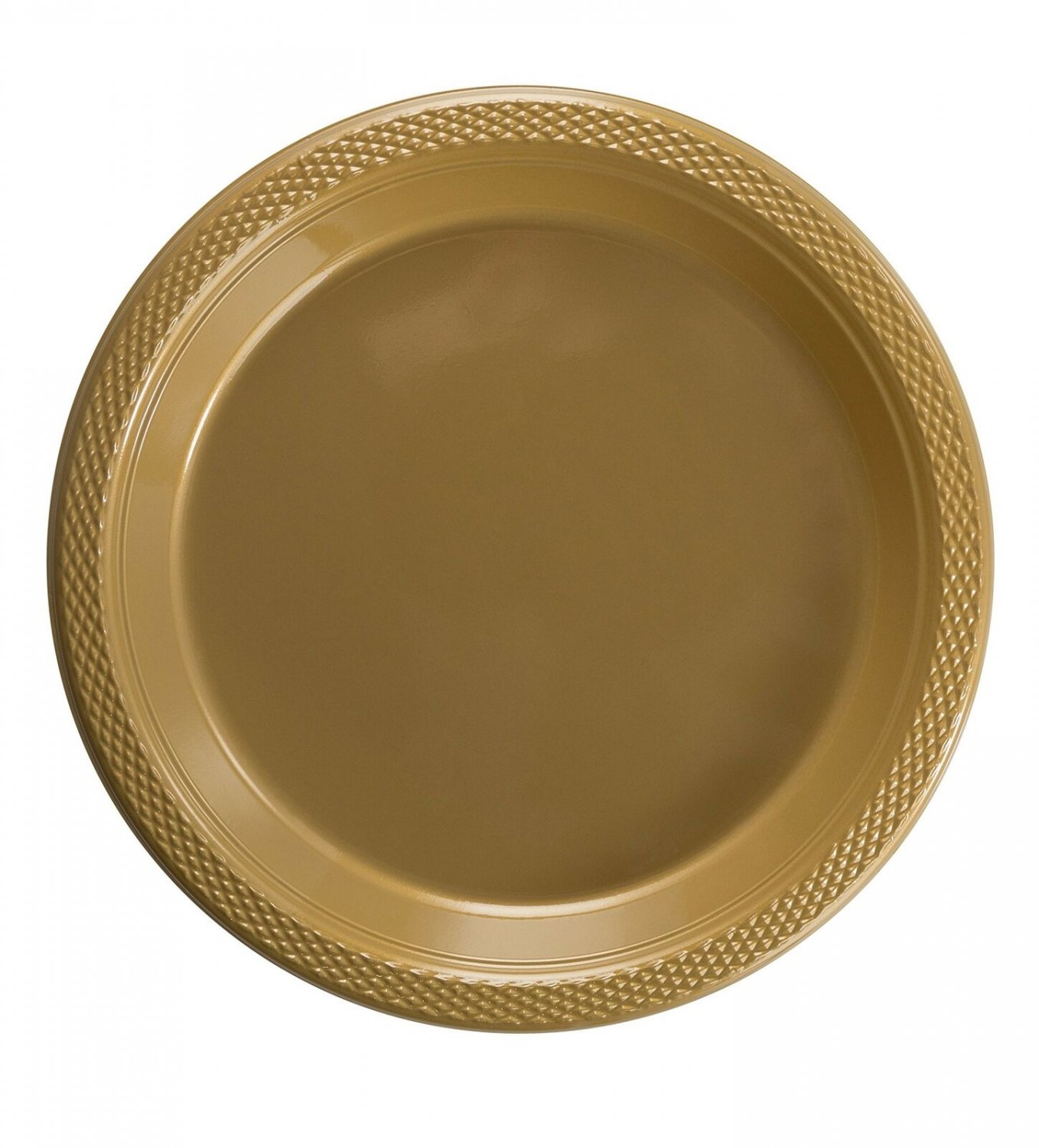 Exquisite 9 Inch. Gold plastic plates - Solid Color Disposable Plates - 100 C...