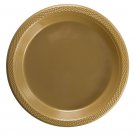 Exquisite 9 Inch. Gold plastic plates - Solid Color Disposable Plates - 100 C...