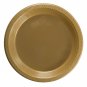 Exquisite 9 Inch. Gold plastic plates - Solid Color Disposable Plates - 100 C...