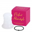 Ponytail Holder Hair Bump Insert Thick Hair Ties Crystal Transparent Filled P...