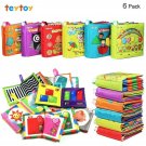 teytoy My First Soft Book, 6 PCS Nontoxic Fabric Baby Cloth Books Early Educa...