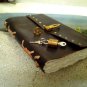 QualityArt handmade leather Journal real lock and key artist book Sketchbook ...