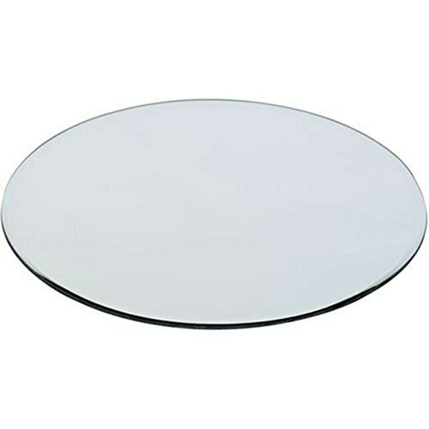 WGV Mirror Round Plate with Sanded Anti-Chipping Edges, 12-Inch