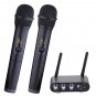 Dual Channel Wireless Microphone, XG-WIN UHF Wireless Microphone System with ...
