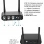 Dual Channel Wireless Microphone, XG-WIN UHF Wireless Microphone System with ...