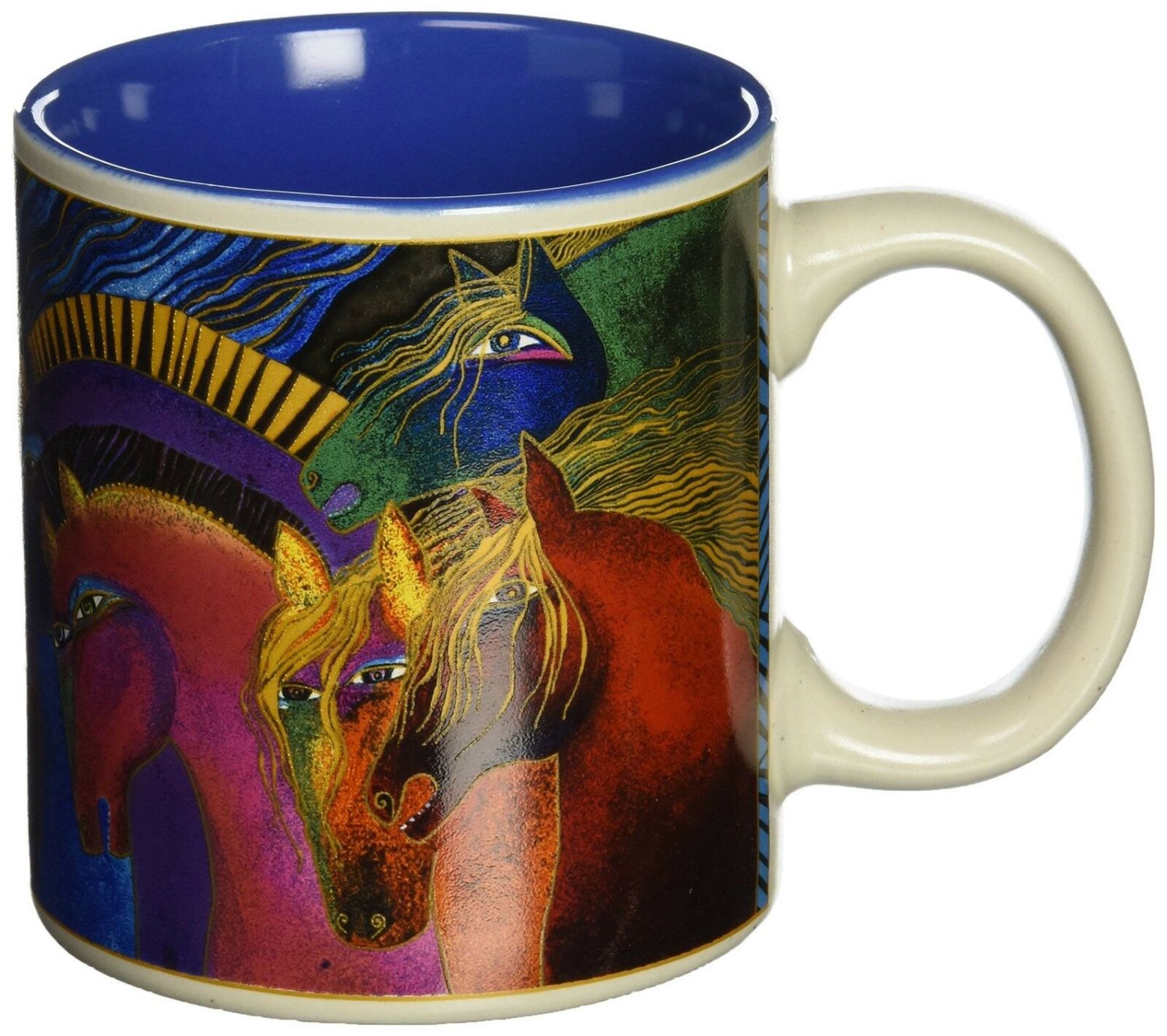 Laurel Burch Artistic Mug Collection, Wild Horses Of Fire