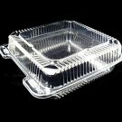 Durable Packaging 8" x 8" x 3" Clear Hinged Plastic Food Bakery Take-Out Cont...