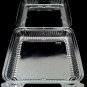 Durable Packaging 8" x 8" x 3" Clear Hinged Plastic Food Bakery Take-Out Cont...