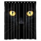 KXMDXA Black Cat in the Dark Waterproof Polyester Bath Shower Curtain Size 60...