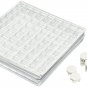 AmazonBasics 4 Cube Grid Wire Storage Shelves, White