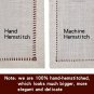 Grelucgo Handmade Hemstitch Beige Table Runner Or Dresser Scarf, Rectangular ...