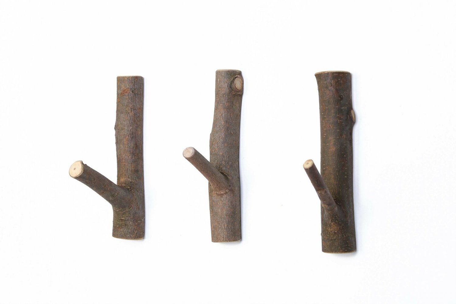 Decorative Wood Adhesive Hooks, Creative Vintage Wall Hooks, Key Holder, Stro...