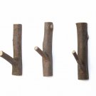 Decorative Wood Adhesive Hooks, Creative Vintage Wall Hooks, Key Holder, Stro...