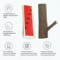 Decorative Wood Adhesive Hooks, Creative Vintage Wall Hooks, Key Holder, Stro...
