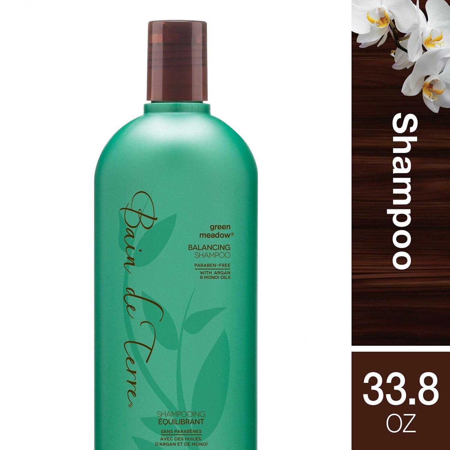 Bain de Terre Green Meadow Balancing Shampoo, with Argan and Monoi Oil, Parab...