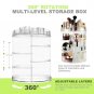 AMEITECH Makeup Organizer, 360 Degree Rotating Adjustable Cosmetic Storage Di...