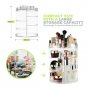 AMEITECH Makeup Organizer, 360 Degree Rotating Adjustable Cosmetic Storage Di...