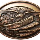 Nocona Men's Copper Eagle Flag Buckle One Size
