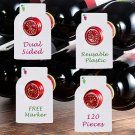 Reusable Wine Bottles Tag Racks Bottle Labels Hang Tags Cellar Storage Glass ...