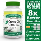 Curcu-Gel Ultra 650 mg BCM-95 Enhanced Absorption Bio-Curcumin Complex (Soy-F...