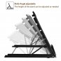 Light Box Pad Stand,Multifunction 7 Angle Points Skidding Prevented Tracing H...