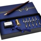 Plotube Wooden Pen Calligraphy Set - Dip Wood Pen Gift Writing Case with Gold...