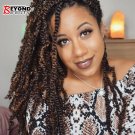 3 Pack Spring Twist Crochet Braids Bomb Twist Crochet Hair Ombre Colors Synth...