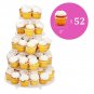 Jusalpha Large 5-Tier Acrylic Round Wedding Cake Stand/Cupcake Stand Tower/De...