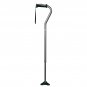 Hugo Mobility Quadpod Offset Cane with Ultra Stable Cane Tip, Smoke