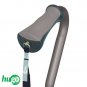 Hugo Mobility Quadpod Offset Cane with Ultra Stable Cane Tip, Smoke