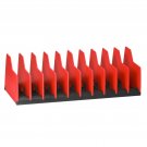 Ernst Manufacturing 5500 Plier Pro 10 Tool Capacity No-Slip Plier Organizer Red
