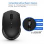 Rechargeable Type C Wireless Mouse, Jelly Comb 2.4GHz USB C Wireless Mouse Co...